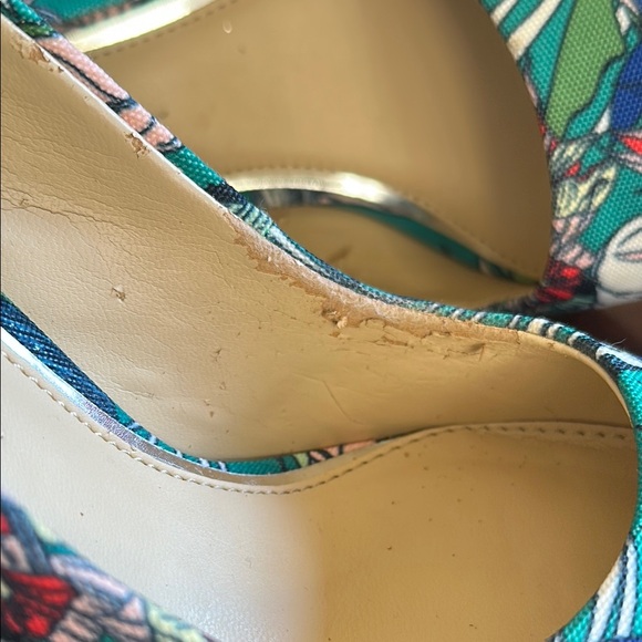 Jessica Simpson size 6, Floral Print Women's Stiletto Heels - Picture 7 of 16